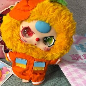 Baby Three Professional Dreamer NEW Confirmed Orange Fire Fighter Plush Pendant